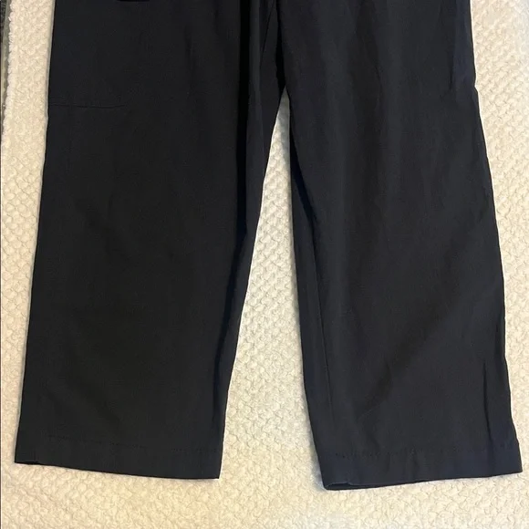 Kim Rogers Pants 100% Cotton Drawstring Waist Black Relaxed Casual Medium NWT - Picture 5 of 11